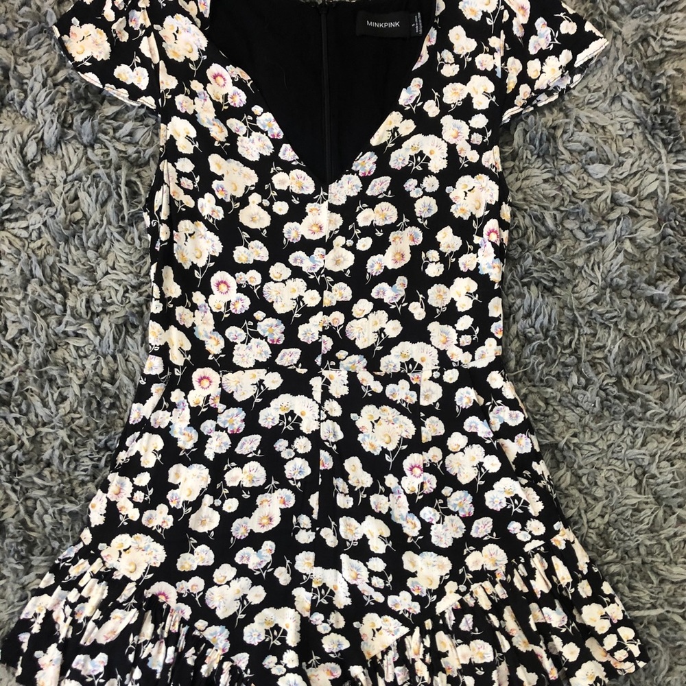 Mink pink flower romper